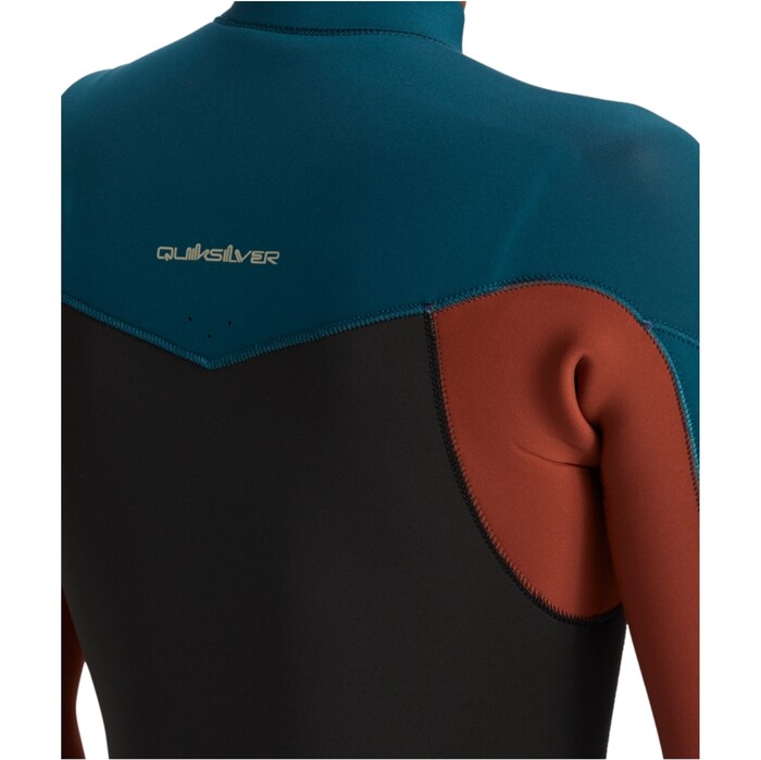 2024 Quiksilver Mnner Everyday Sessions 3/2mm Brustreiverschluss Neoprenanzug EQYW103202 - Midnight Turquoise